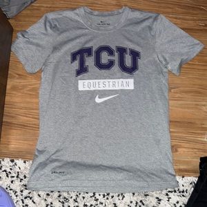 TCU equestrian nike dri fit t shirt